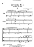 Persichetti, Vincent - Serenade No. 8 - Late Intermediate - Piano Duet Sheet (1 Piano 4 Hands)