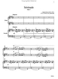 Pierne, Gabriel - Serenade Opus 7 - Intermediate - Piano Duet Sheet (1 Piano 4 Hands)