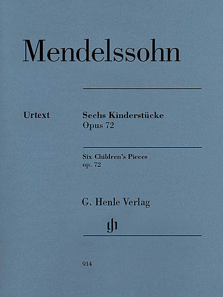 6 Children's Pieces, Op. 72 Revised Edition ed. Christa Jost fing. Andreas Groethuysen Henle Music Folios