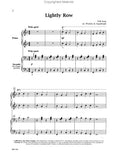 Lightly Row - Folk Song arr. Weekley & Arganbright - Elementary - Piano Duet Sheet (1 Piano 4 Hands)