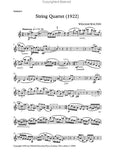 String Quartet (1922) - Walton, William Macdonald, Hugh - Set of parts Sheet Music