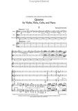 Quartet for Violin, Viola, Cello, and Piano - Walton, William Macdonald, Hugh - Set of parts (& score for pianist) Sheet Music