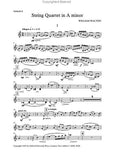 String Quartet in A minor - Walton, William Macdonald, Hugh - Set of parts Sheet Music