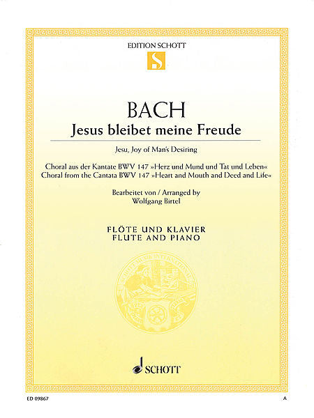 Jesu, Joy of Man's Desiring Flute and Piano (arr. Wolfgang Birtel)