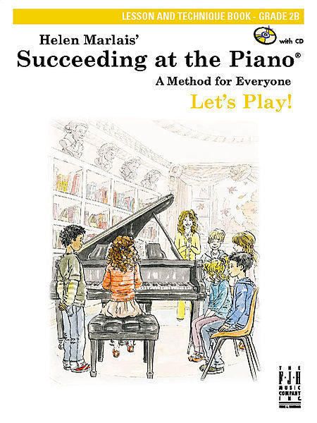 Succeeding at the Piano , Lesson and Technique Book, Grade 2B, with CD - various - Piano Book