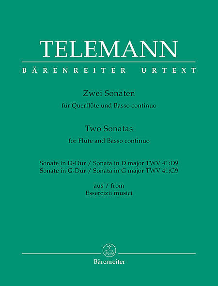 Two Sonatas for Flute and Basso continuo - Telemann, Georg Philipp