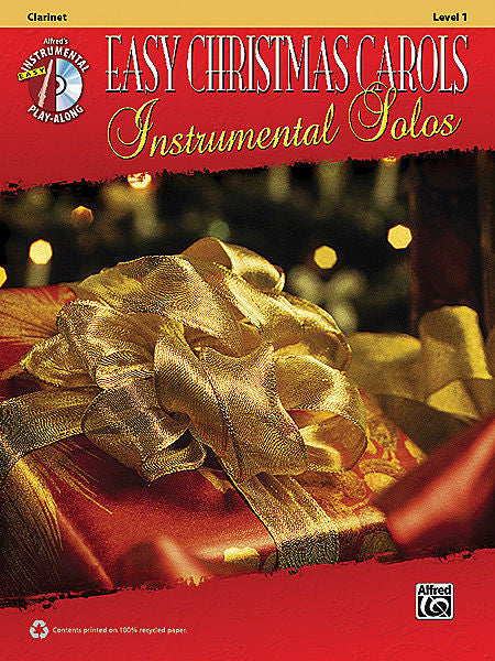 Easy Christmas Carols Instrumental Solos, Clarinet Bk/CD