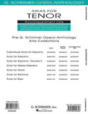 Arias for Tenor G. Schirmer Opera Anthology Accompaniment CDs (2) Vocal Collection 2 Accompaniment CDs