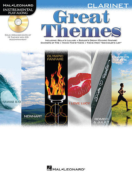 Great Themes Instrumental Play-Along for Clarinet Book/CD Pack Instrumental Folio Clarinet