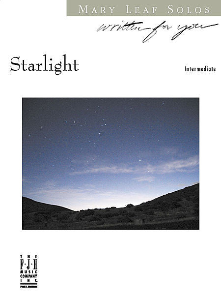 Starlight - Mary Leaf - Piano Solo Sheet