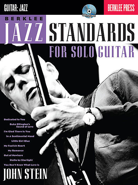 Berklee Jazz Standards for Solo Guitar by John Stein Berklee Guide Book/CD Pack