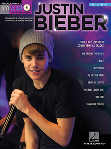 Justin Bieber Pro Vocal Men's Edition Volume 64 Pro Vocal Book/CD Pack (OUT OF PRINT)