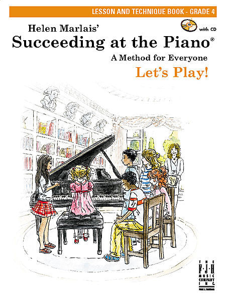 Succeeding at the Piano , Lesson and Technique Book - Grade 4 (with CD) - various - Piano Book