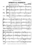 Spiritual Snippets - Traditional Melodies arr. Percy Hall - Violin Ensemble Trio: Three (3) Violins (or Mixed String Trio) - Score & Parts