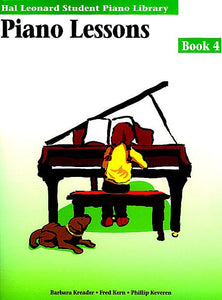 Piano Lessons Book 4 Hal Leonard Student Piano Library Educational Piano Library Book Only