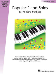 Popular Piano Solos - Level 2 Hal Leonard Student Piano Library Educational Piano Library Book Only