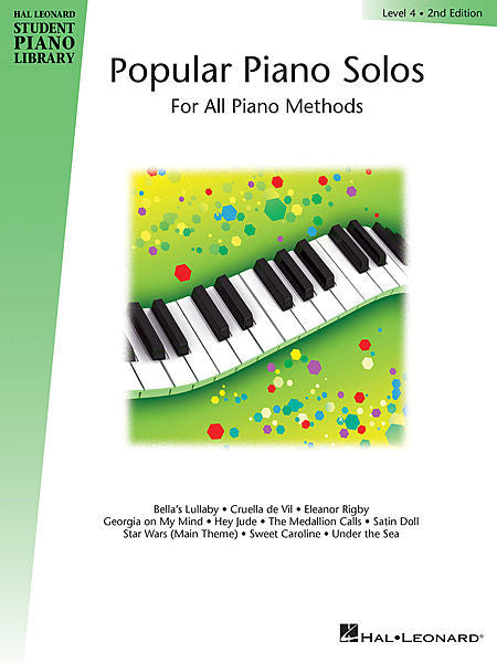 Popular Piano Solos - Level 4 Hal Leonard Student Piano Library Educational Piano Library Book Only