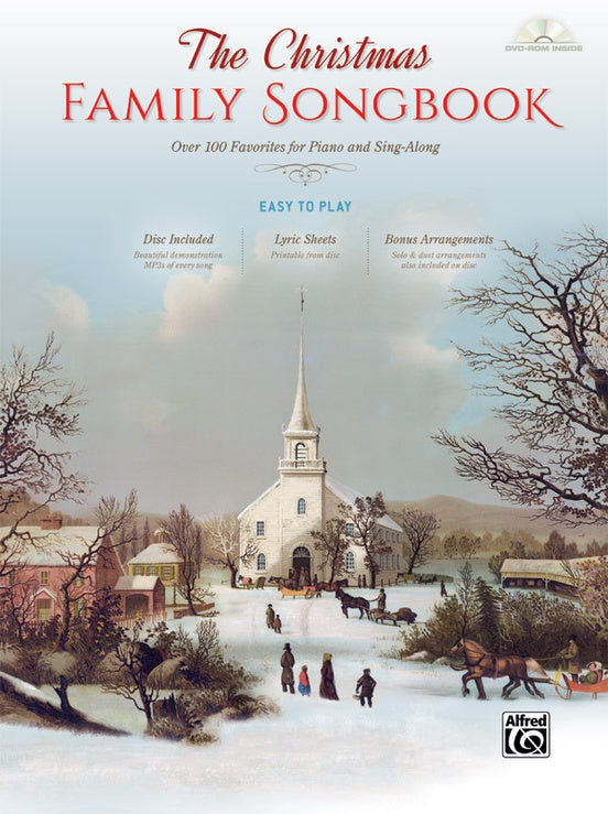 The Christmas Family Songbook Over 100 Favorites for Piano and Sing-Along, Piano/Vocal/Guitar Book & DVD-ROM