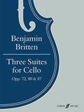 Britten, Benjamin - Three (3) Suites for Cello, Opus 72, 80 & 87 ed. Mstilav Rostropovich