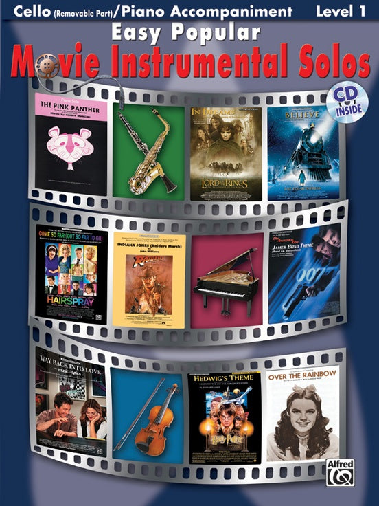 Easy Popular Movie Instrumental Solos - Level 1 - Cello & Piano w/CD