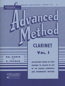 Rubank Advanced Method - Clarinet Vol. 1 ed. H. Voxman and William Gower Advanced Band Method