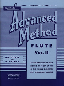 Rubank Advanced Method - Flute Vol. 2 edited by Wm. Gower and H. Voxman