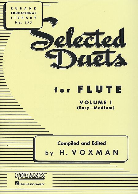 Selected Duets for Flute Volume 1 - Easy to Medium edited H. Voxman Ensemble Collection Volume 1