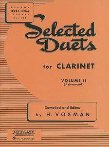 Selected Duets for Clarinet Volume 2 - Advanced edited H. Voxman Ensemble Collection Volume 2