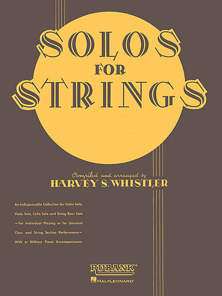 Solos For Strings - String Bass Solo (1st And 2nd Positions) arr. Harvey S. Whistler Rubank Solo Collection