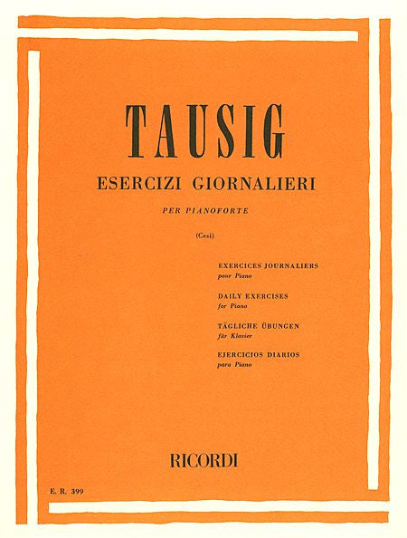 Tausig, Carl - Esercizi Giornallieri (Daily Exercises) ed. Sigismondo Cesi