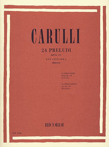 Carulli - 24 Preludes, Op. 114 Guitar Solo (Balestra)