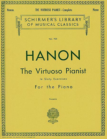 Hanon, Charles-Louis - The Virtuoso Pianist in Sixty (60) Exercises, Complete