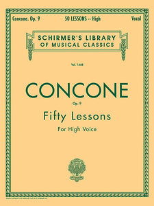 Concone - 50 Lessons, Op. 9 High Voice Vocal Method High Voice