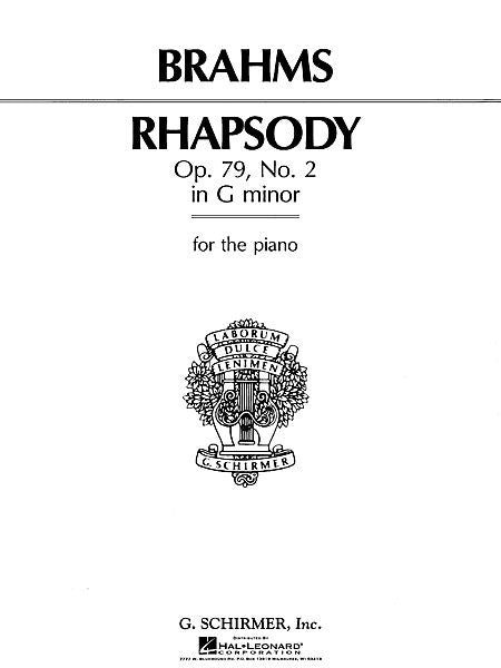 Brahms - Rhapsody in G Minor, Op. 79, No. 2 Piano Solo (Gebhard)