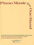 Piano Music for One (1) Hand ed. Raymond Lewenthal - A Collection of Studies, Exercises & Pieces - Piano Solo Collection*