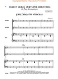 XMAS - Easiest Violin Duets for Christmas, Book 1 arr. Betty N. Barlow - 14 Holiday Favorites - Violin Ensemble Duet: Two (2) Violins & Piano - Score & Parts