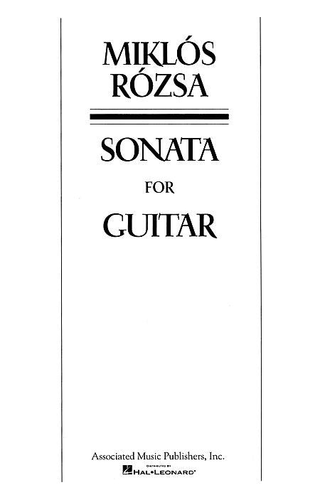 Rosza - Sonata, Op. 42 Guitar Solo (Nestor)