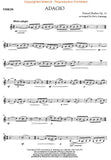 Barber, Samuel - Adagio (from String Quartet, Opus 11) arr. Jerry Lanning - Violin Solo