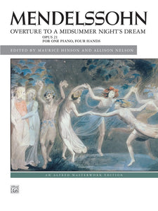 Mendelssohn - Overture to A Midsummer Night's Dream Opus 21 - Piano Duet (1 Piano 4 Hands)