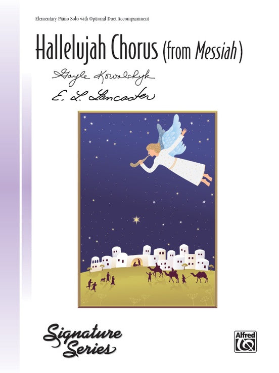 Handel - Hallelujah Chorus (from Messiah) arr. Gayle Kowalchyk and E. L. Lancaster in C Major - Elementary w/Opt. Duet Accompaniment - Piano Solo Sheet w/Lyrics