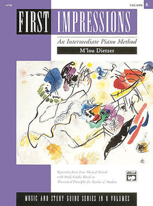 Dietzer, M'Lou - First Impressions: Music & Study Guides, Volume 6 - Late Intermediate - Piano Method Series (POP)*