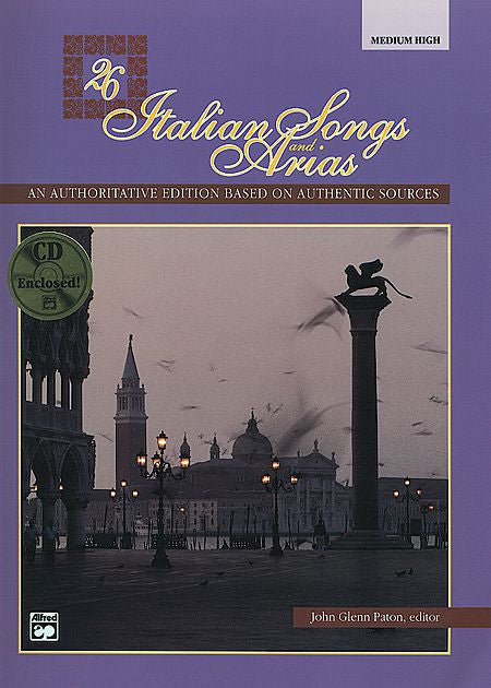 26 Italian Songs and Arias, Medium High Bk/CD