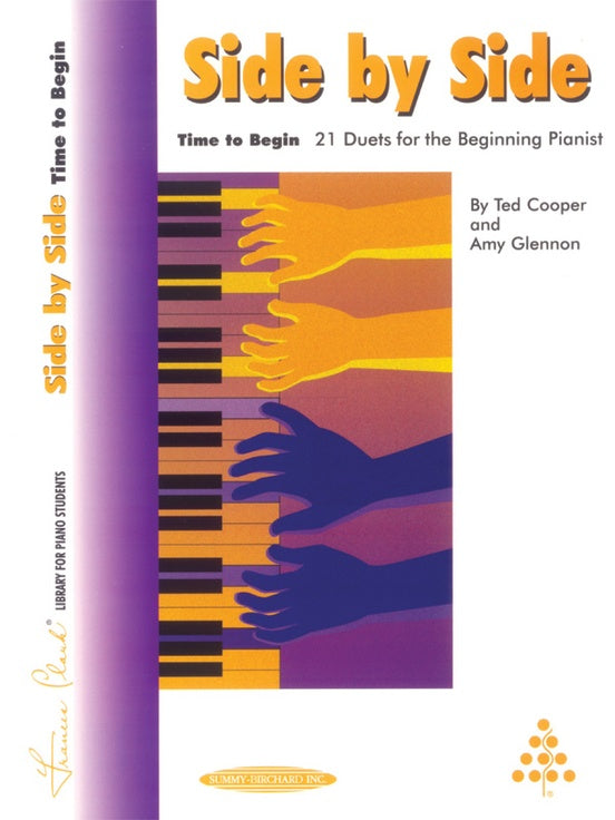 Side by Side - Primer Level - Twenty One (21) Duets for the Elementary Pianist by Ted Cooper & Amy Glennon - Piano Duet (1 Piano 4 Hands) - Frances Clark Library