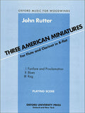 Three American Miniatures - Rutter, John - Sheet Music