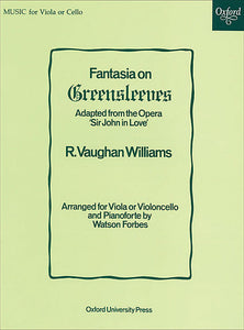 Fantasia on Greensleeves - Vaughan Williams, Ralph Forbes, Watson - Viola or cello solo and piano