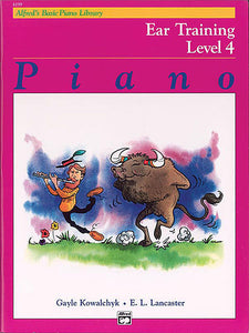 Alfred's Basic Piano Course: Ear Training Book 4