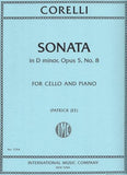 Corelli, Arcangelo - Sonata in D minor, Opus 5/8 ed. Patrick Jee - Cello & Piano