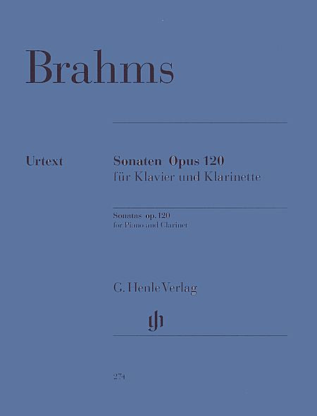 Sonatas for Piano and Clarinet (Bb) (or Viola) Op. 120, Nos. 1 and 2 Clarinet and Piano ed. Monica Steegman fing. Hans-Martin Theopold (this edition OUT OF PRINT)