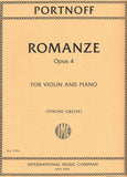 Portnoff, Leo - Romance, Opus 4 ed. Tyrone Greive - Violin & Piano