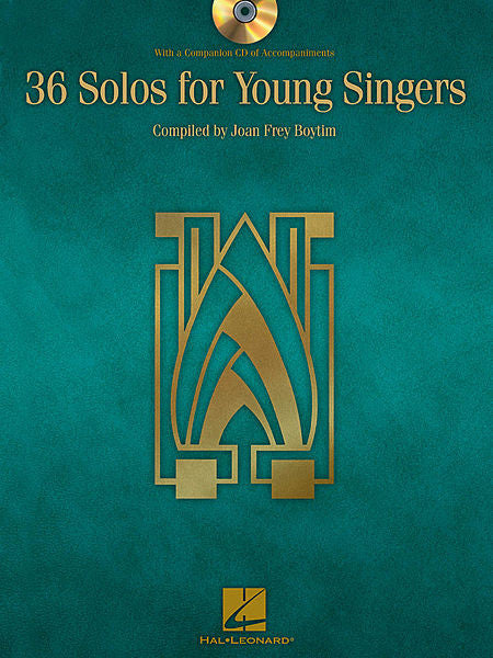 36 Solos for Young Singers with a companion CD of accompaniments compiled by Joan Frey Boytim Vocal Collection Book/CD Package